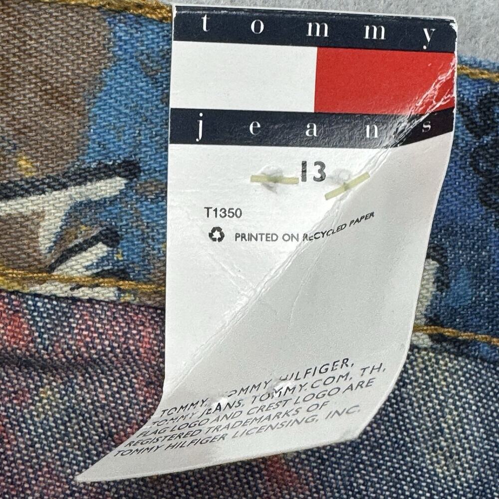 Tommy Hilfiger Jeans Deadstock NWT Y2K Tropical Parrot Print Bootcut Size 13 - Picture 9 of 16